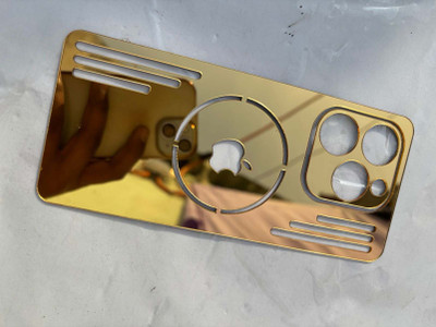 TWUAOP INFINIX NOTE 40X 5G BACK PANNEL ACRYLIC SHEET MERO APPLE Mobile Skin(Gold)
