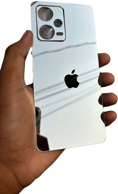 TWUAOP REDMI NOTE 12 PRO 5G MOBILE SKIN, MIRROR BACK PANNEL ACRYLIC SHEET Mobile Skin(Silver)