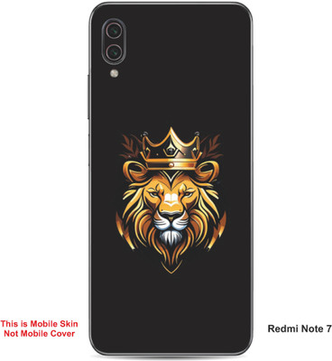 VYBE The Smart Choice Redmi Note 7 Lion Embossed Mobile Skin(Yellow & Black 13)
