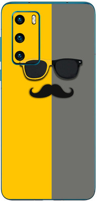 FCS Huawei P40 4G Printed Back skin Mobile Skin(Moustache)