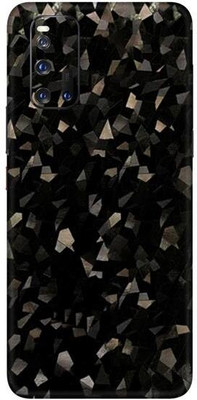 Vcare GadGets IQOO 3 5G Mobile Skin(Black Diamond Crystal)