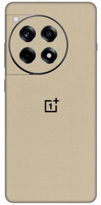 Vcare GadGets Cream Leather OnePlus 12 R 5G With Logo Mobile Skin(Cream Leather)