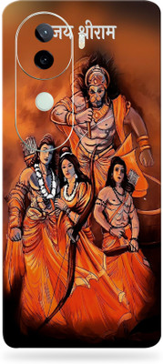 SkinoMania vivo v40e 5g Premium Vinyl Mobile Skin (Multicolor) Mobile Skin(Jai Shree Ram)