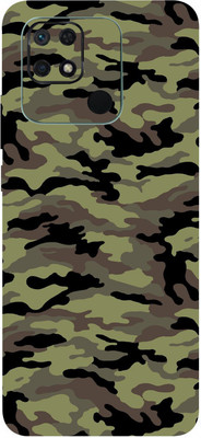 TJ CREATION Xiaomi Redmi 10C Mobile Skin(Ultra Super Camouflage Military Green Skin With High Matte Finish.)