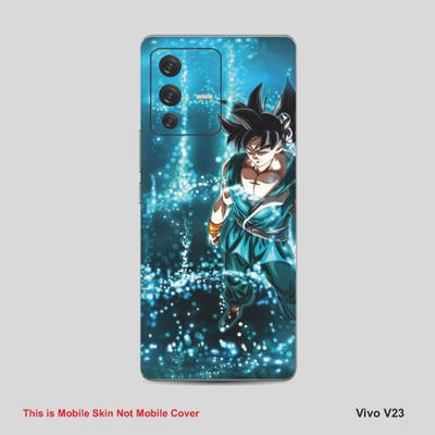 VYBE The Smart Choice Vivo V23 Goku Mobile Skin Mobile Skin(Dark Slate Blue A34)