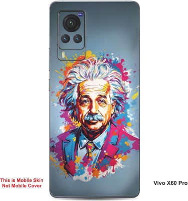 VYBE The Smart Choice Vivo X60 Pro Art Embossed Mobile Skin(Cadet Grey 11)