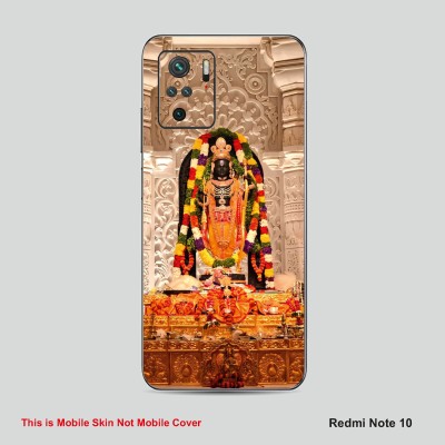 VYBE The Smart Choice Redmi Note 10 Shree Ram Embossed Mobile Skin(Multicolora055)