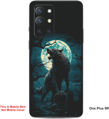 VYBE The Smart Choice One Plus 9R Wolf Embossed Mobile Skin(Dairy Cream 27)
