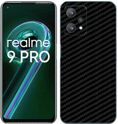 candeal mart Realme 9 Pro 5G carbon fiber 3D back skin / sticker wrap / Protective film Mobile Skin(Black)