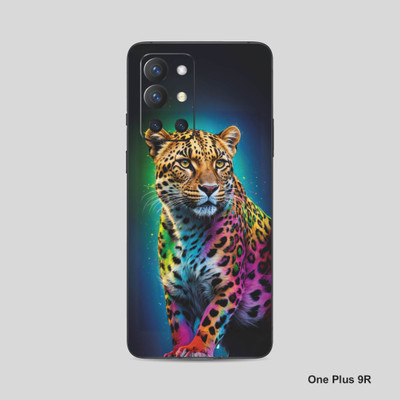 VYBE The Smart Choice One Plus 9R Leopard Mobile Skin Mobile Skin(Venice Blue, Multi Color 12)