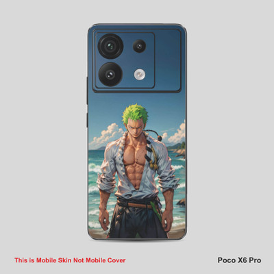 VYBE The Smart Choice Poco X6 Pro Zoro Mobile Skin Mobile Skin(Metallic Blue B24)