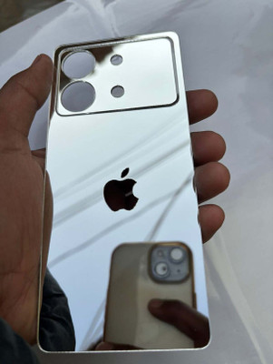 TWUAOP POCO X6 NEO 5G MOBILE SKIN, MIRROR BACK PANNEL ACRYLIC SHEET Mobile Skin(Silver)
