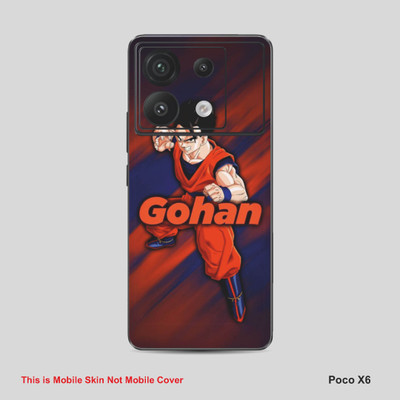 VYBE The Smart Choice Poco X6 Goku Mobile Skin Mobile Skin(Woody Brown A15)