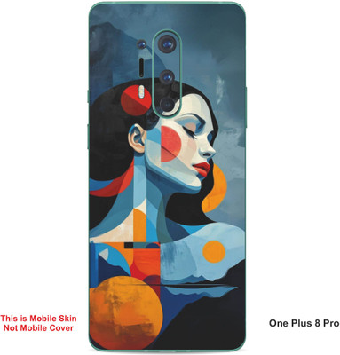 VYBE The Smart Choice One Plus 8 Pro Pattern Embossed Mobile Skin(Moonstone Blue A3)