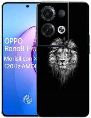 FCS OPPO Reno8 Pro 5G Printed Back Skin: Dark Lion Mobile Skin(Dark Lion Skin)