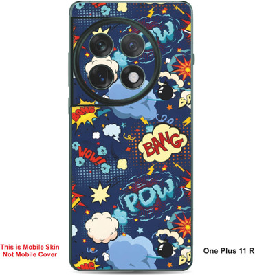 VYBE The Smart Choice One Plus 11R Pow Embossed Mobile Skin(Glacier Blue 27)