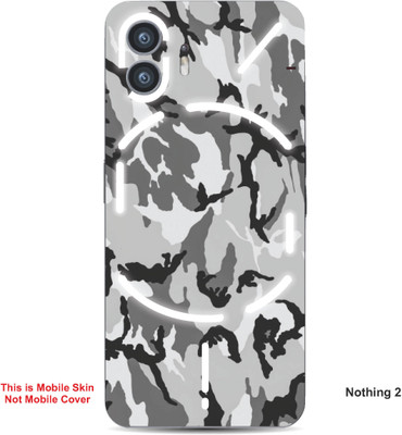 VYBE The Smart Choice Nothing 2 Camouflage Embossed Mobile Skin(Grey Nickel 1)