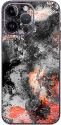 FCS iPhone 14 Pro Max Printed Back skin Mobile Skin(White Smoke Skin)