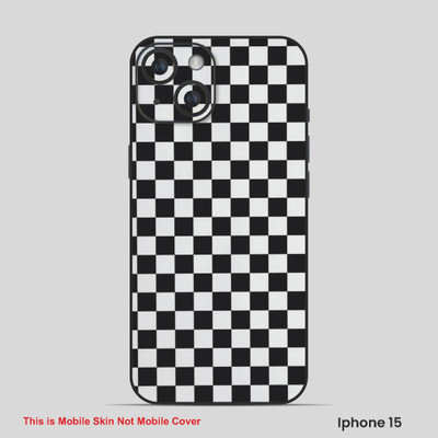 VYBE The Smart Choice iPhone 15 Pattern Mobile Skin(White Black 10)
