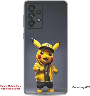 VYBE The Smart Choice Samsung A73 Pokemon Embossed Mobile Skin(Banana Yellow 3)