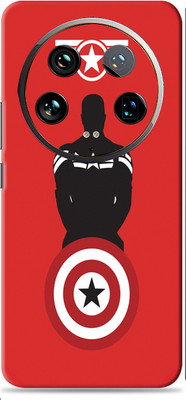 SkinoMania Xiaomi 14 Ultra 5G Premium Vinyl Mobile Skin (Multicolor) Mobile Skin(red capatain)