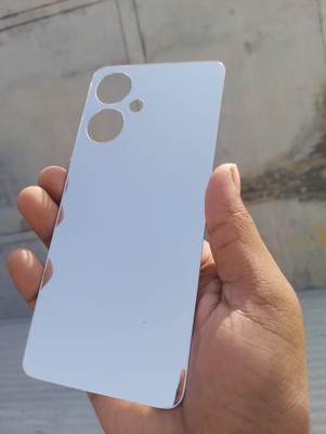 MOKPLZ POCO M6 5G SILVER MIRROR BACK PANNEL Mobile Skin(Silver)