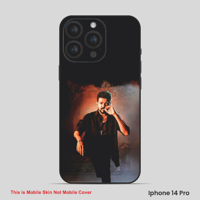 VYBE The Smart Choice iPhone 14 Pro Vijay Thalapathy Mobile Skin(Dark Black, Brown 10)