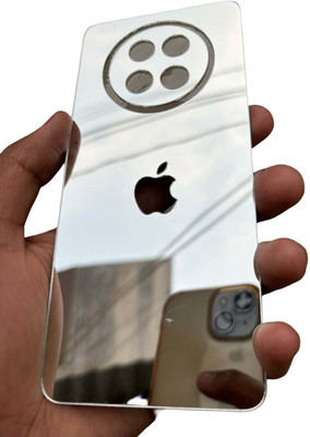 TWUAOP REALME 12 5G MOBILE SKIN MIRROR BACK PANNEL ACRYLIC SHEET Mobile Skin(Silver)