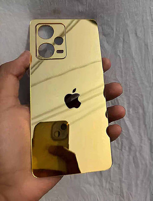 MOKPLZ REDMI NOTE 12 PRO 5G BACK PANNEL MIRROR ACRYLIC SHEET Mobile Skin(GOLDEN)