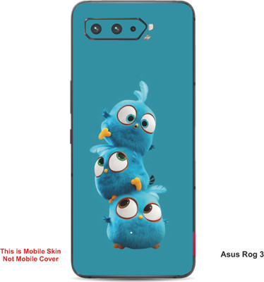 VYBE The Smart Choice Asus Rog 3 Jay,Jake & Jim Embossed Mobile Skin(Sea Blue A5)
