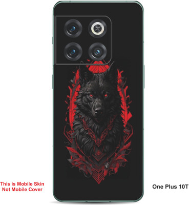 VYBE The Smart Choice One Plus 10T Wolf Embossed Mobile Skin(Flush Mahogay 31)