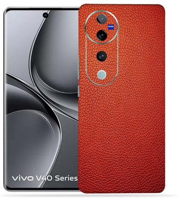 OggyBaba OggyBaba Vivo V40 pro 5g Mobile Skin(Red-Leather)