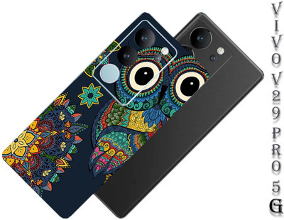 Pochanki Vivo V29 Pro 5G Mobile Skin(Nourish Colorful Owl Back Skin Multicolor)