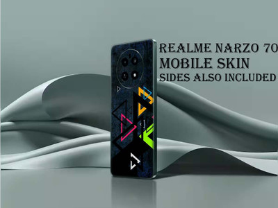 BUGGU Realme Narzo 70 5G Mobile Skin(Ulltra Super Col_Tringels Skin With High Matte Finish., Mobile Skin (Back+Side+Camera))