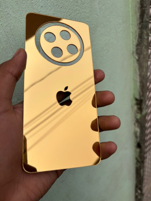 TWROP OPPO F27 5G ACRYLIC MIRROR BACK PANNEL Mobile Skin(Gold)