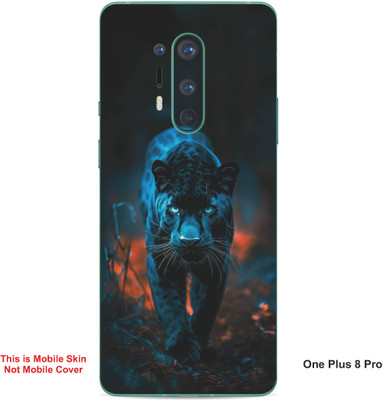 VYBE The Smart Choice One Plus 8 Pro Black Panther Mobile Skin(Bluish Cyan 24)