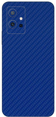 Vcare GadGets Fiber Carbon Blue vivo Y75 5G Mobile Skin(Fiber Carbon Blue)