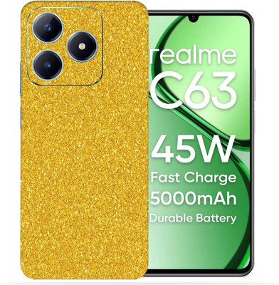 OggyBaba Realme C63 5g Mobile Skin(Golden Gliter)