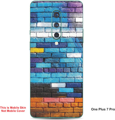 VYBE The Smart Choice One Plus 7 Pro Art Embossed Mobile Skin(Peacock Blue A1)