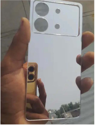 TWUAOP POCO X6 NEO 5G MOBILE SKIN BACK PANNEL ACRYLIC MIRROR SHEET Mobile Skin(Silver)