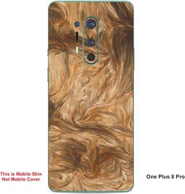 VYBE The Smart Choice One Plus 8 Pro Abstract Embossed Mobile Skin(Dark Pastel Red A3)