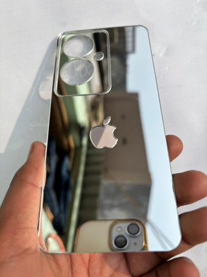 TWUAOP OPPO F25 PRO 5G MIRROR BACK PANNEL ACRYLIC SHEET Mobile Skin(Silver)