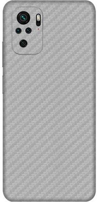 Vcare GadGets Redmi Note 10 S Mobile Skin(Fiber Carbon Silver)