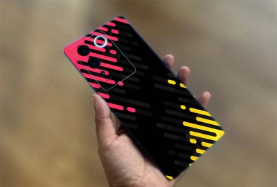 BugguSkin Vivo Y17s Mobile Skin(Ulltra Super Many Hued Abstract Lines Skin With High Matte Finish., Mobile Skin (Back+Side+Camera))