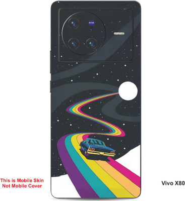 VYBE The Smart Choice Vivo X80 Art Embossed Mobile Skin(Gunmoke 14)
