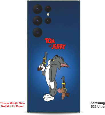 VYBE The Smart Choice Samsung S22 Ultra Tom & Jerry Embossed Mobile Skin(Fun Blue 9)