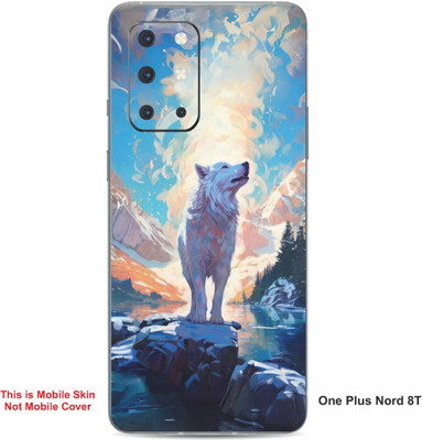 VYBE The Smart Choice One Plus Nord 8T Wolves Embossed Mobile Skin(Jordy Blue 37)