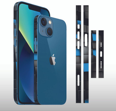 FCS iPhone 12 MiniiPhone 13 Mini, Side Panel Printed Vinyl Skin, DZ-11 Mobile Skin(DZ-11)