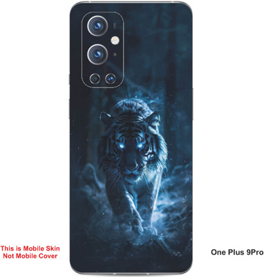 VYBE The Smart Choice One Plus 9 Pro Tiger Embossed Mobile Skin(Blue & Black 26)