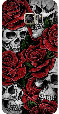 AsSkin Samsung Galaxy S6 Edge Plus, samsung s6 edge plus, Samsung Mobile Skin(Ultra Super Roses And Skulls With High Matte Finish.)